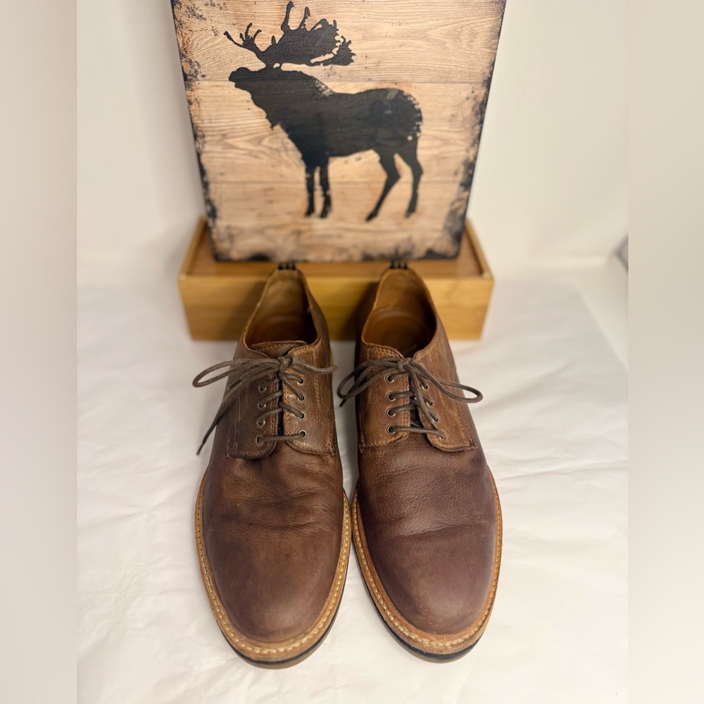 🥾COLE HAAN pre-owned Men's Brown Leather Shoes. Size 9.5. MSHOES06.